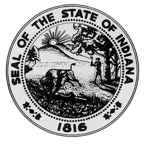 Seal of the State of Indiana.